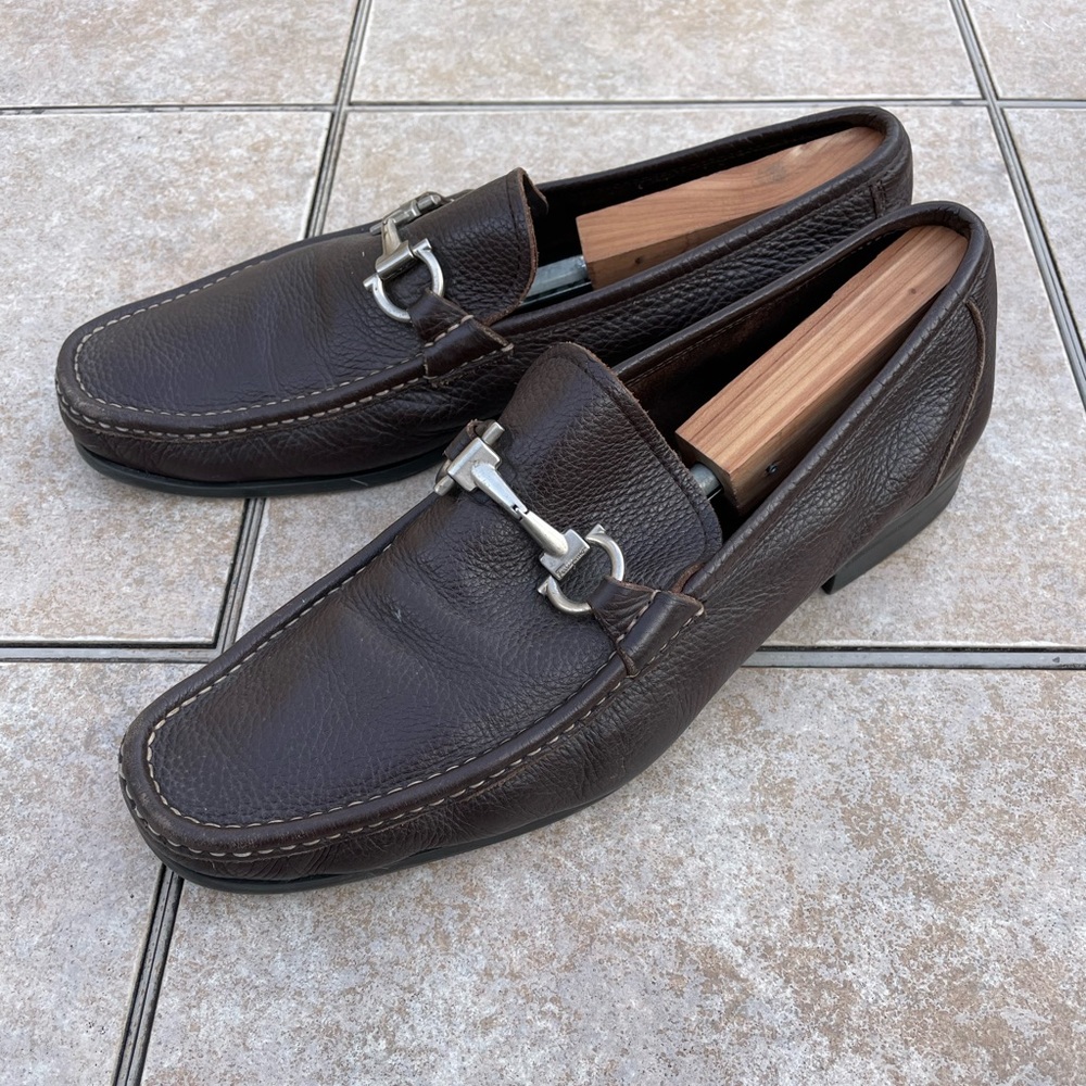 Salvatore Ferragamo Leather Loafer size 10,5 2E